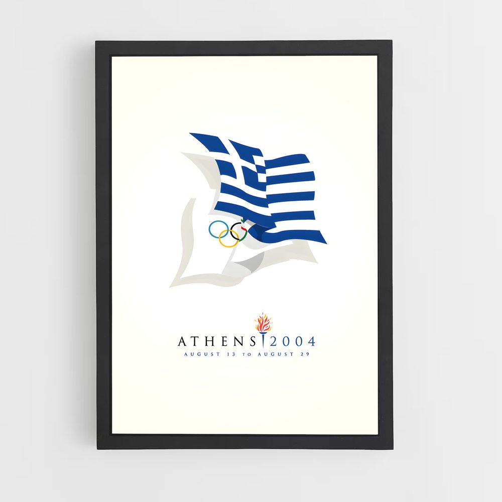Poster Jeux Olympiques d'Athènes 2004 (vue 2)